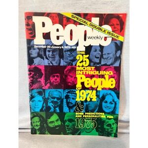 Vintage People Weekly Magazine Dec 30 1974 Jan 6 1975 25 Most Intriguing People
